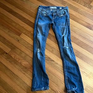 BKE Distressed Blue Women's Jeans